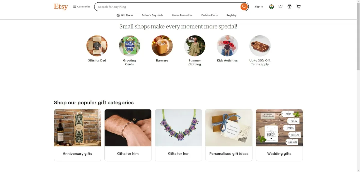 Nghiên cứu và tích hợp từ Etsy khóa